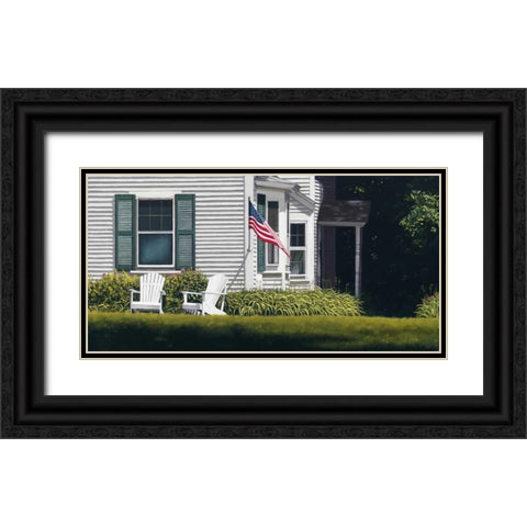 Summer Day Black Ornate Wood Framed Art Print with Double Matting by Gobin, Carol