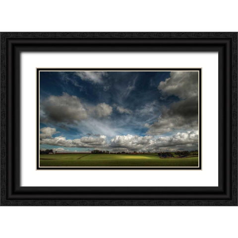 Love Clouds Black Ornate Wood Framed Art Print with Double Matting by Goncalves, Adelino