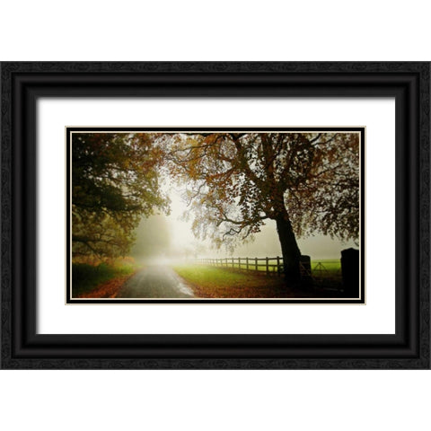 The Fog Black Ornate Wood Framed Art Print with Double Matting by Goncalves, Adelino