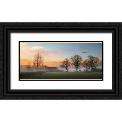 The Mist Black Ornate Wood Framed Art Print with Double Matting by Goncalves, Adelino