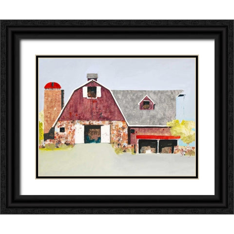 Barn No. 2 Black Ornate Wood Framed Art Print with Double Matting by Grant, Anthony