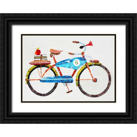 Bike No. 6 Black Ornate Wood Framed Art Print with Double Matting by Grant, Anthony