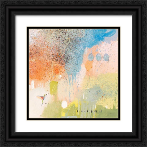 Hummingbird at Home 1 Black Ornate Wood Framed Art Print with Double Matting by Grant, Anthony
