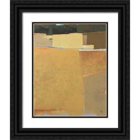 Bean Field Black Ornate Wood Framed Art Print with Double Matting by Hargreaves, Greg