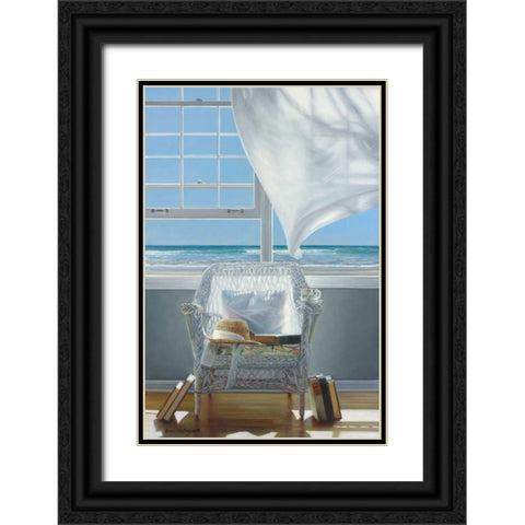 Sundrenched Black Ornate Wood Framed Art Print with Double Matting by Hollingsworth, Karen