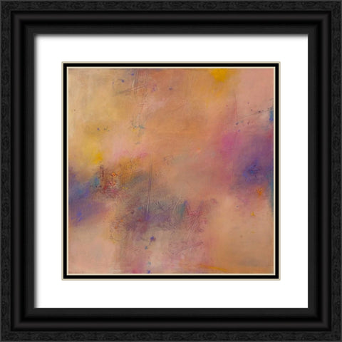 Untitled Abstract No. 7 Black Ornate Wood Framed Art Print with Double Matting by Handelman, Ed