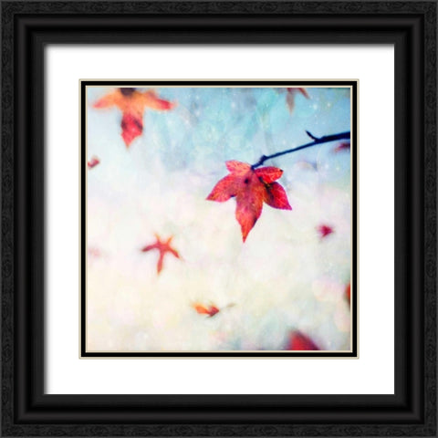 All Fall Down Black Ornate Wood Framed Art Print with Double Matting by Hanna, Dawn D.