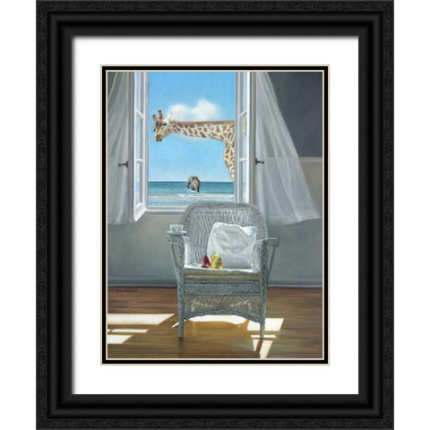 Rubberneck Black Ornate Wood Framed Art Print with Double Matting by Hollingsworth, Karen