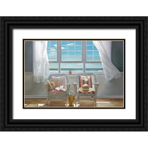 Companions Black Ornate Wood Framed Art Print with Double Matting by Hollingsworth, Karen