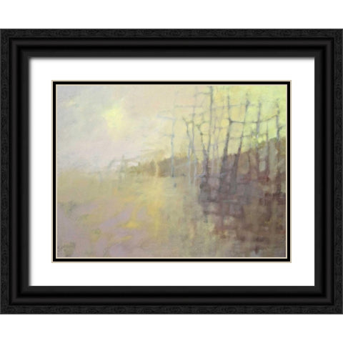 SunÃ¢â‚¬â„¢s Warmth Black Ornate Wood Framed Art Print with Double Matting by Hassler, Pam