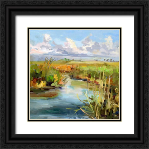 Afternoon Skies Black Ornate Wood Framed Art Print with Double Matting by Hallock, Carol
