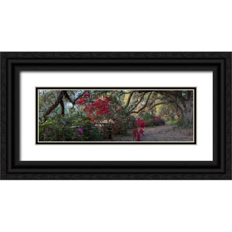 Springtime Morning Black Ornate Wood Framed Art Print with Double Matting by Herrera, H.J.
