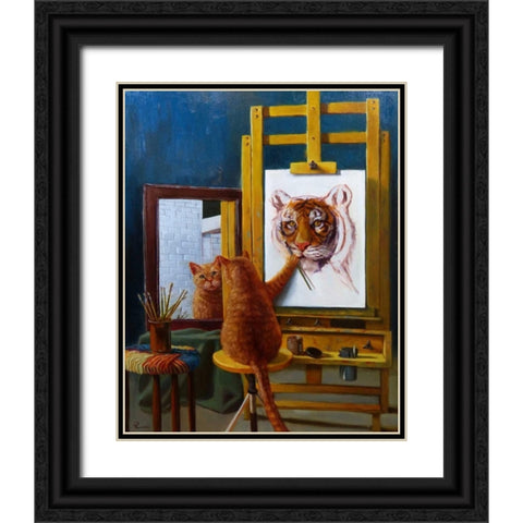 Norman Catwell Black Ornate Wood Framed Art Print with Double Matting by Heffernan, Lucia