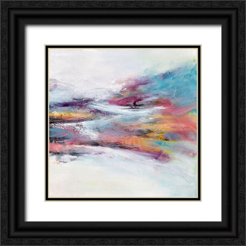 Intersecting Time Black Ornate Wood Framed Art Print with Double Matting by Hale, Karen