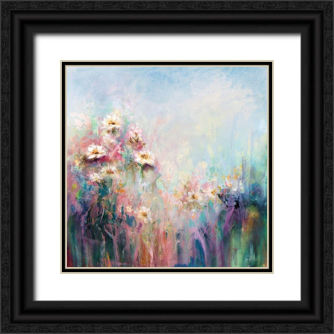 Spring Collection Black Ornate Wood Framed Art Print with Double Matting by Hale, Karen