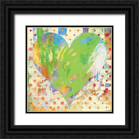 Carnival Heart Black Ornate Wood Framed Art Print with Double Matting by Hastings, Porter