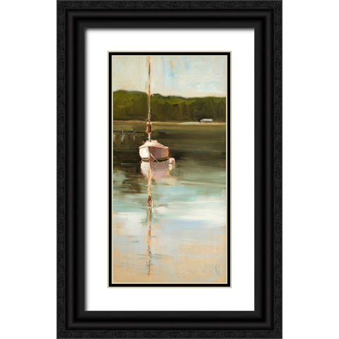 Calm Waters Black Ornate Wood Framed Art Print with Double Matting by Hootnick, Sally