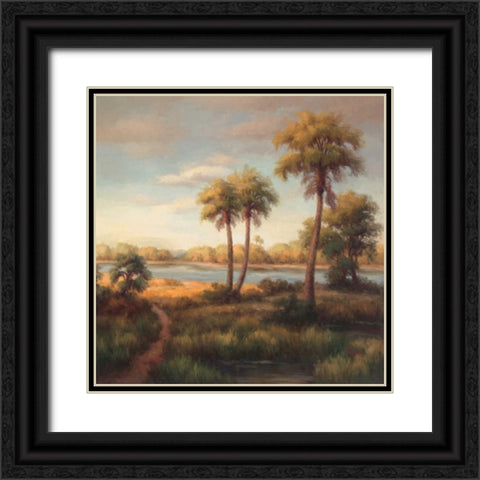 In the Tropics I Black Ornate Wood Framed Art Print with Double Matting by Haibin