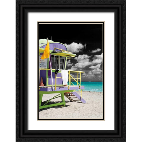 A Day at the Office 2 Black Ornate Wood Framed Art Print with Double Matting by Henderson, Scott