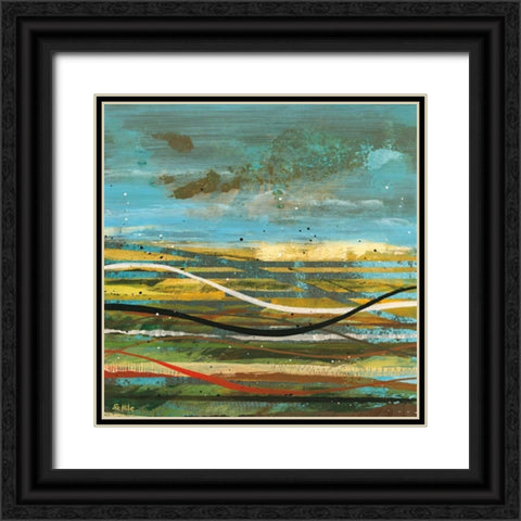High Plains 3 Black Ornate Wood Framed Art Print with Double Matting by Hile, Scott
