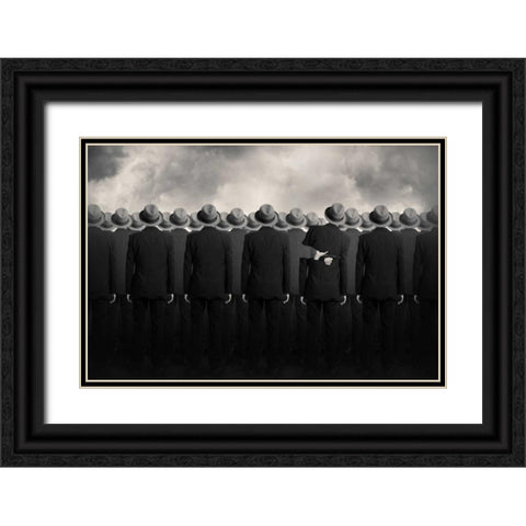 Shell Black Ornate Wood Framed Art Print with Double Matting by Ingberg, Tommy