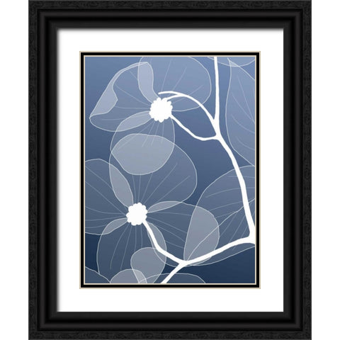 IN246_2 Black Ornate Wood Framed Art Print with Double Matting by GraphINC Studio