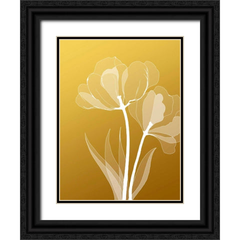 IN246_6 Black Ornate Wood Framed Art Print with Double Matting by GraphINC Studio