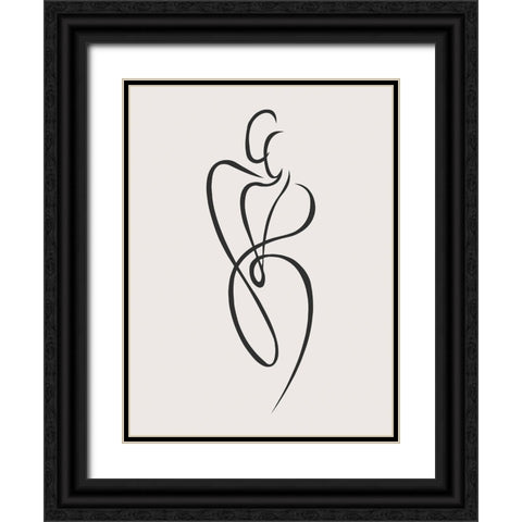 Behind Every Strong Man Black Ornate Wood Framed Art Print with Double Matting by Incado