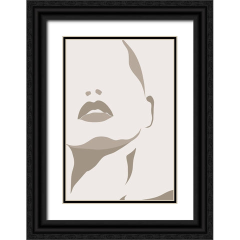 Proud Woman Black Ornate Wood Framed Art Print with Double Matting by Incado