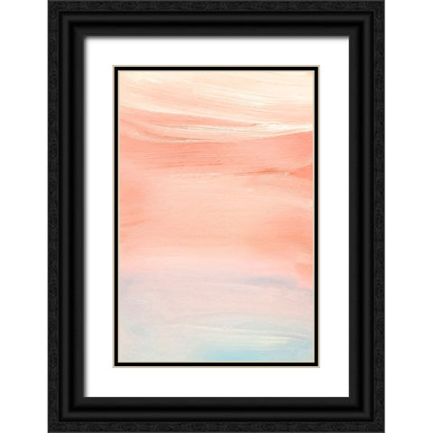 Pink Sky Black Ornate Wood Framed Art Print with Double Matting by Incado