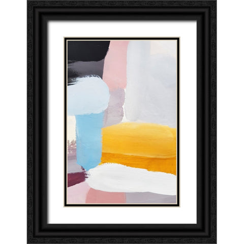 Vibrance I Black Ornate Wood Framed Art Print with Double Matting by Incado