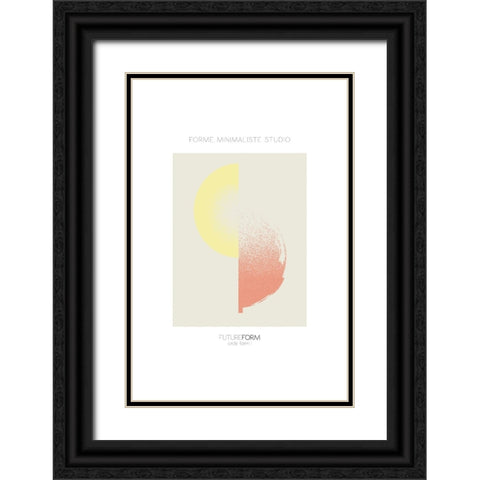 Future Form I Black Ornate Wood Framed Art Print with Double Matting by Incado