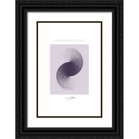 Future Form II Black Ornate Wood Framed Art Print with Double Matting by Incado