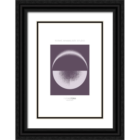 Future Form III Black Ornate Wood Framed Art Print with Double Matting by Incado