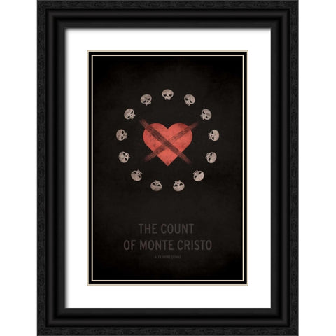 The Count of Monte Cristo Black Ornate Wood Framed Art Print with Double Matting by Jackson, Christian