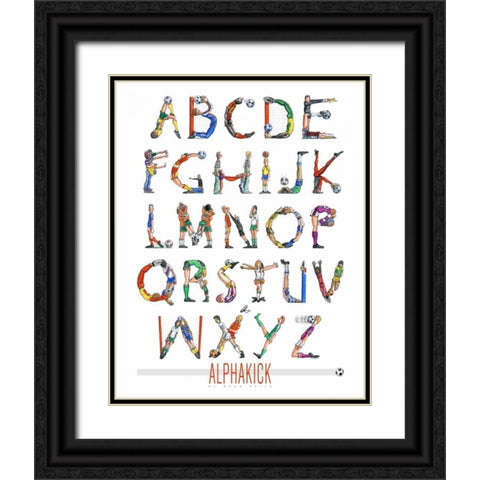 Alphakick Black Ornate Wood Framed Art Print with Double Matting by Keith, Doug