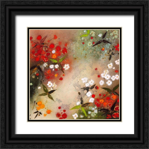 Gardens in the Mist XII Black Ornate Wood Framed Art Print with Double Matting by Koury, Aleah