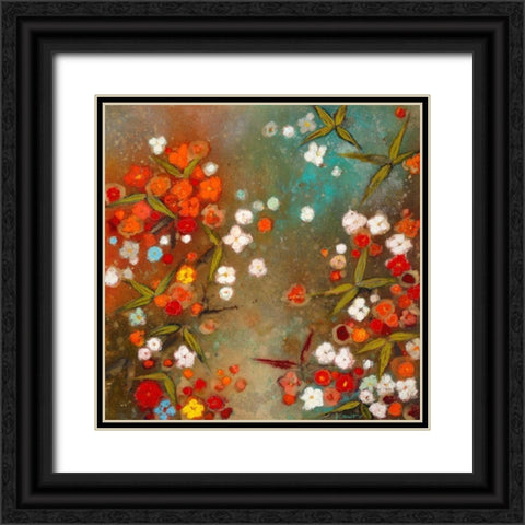 Gardens in the Mist XIV Black Ornate Wood Framed Art Print with Double Matting by Koury, Aleah