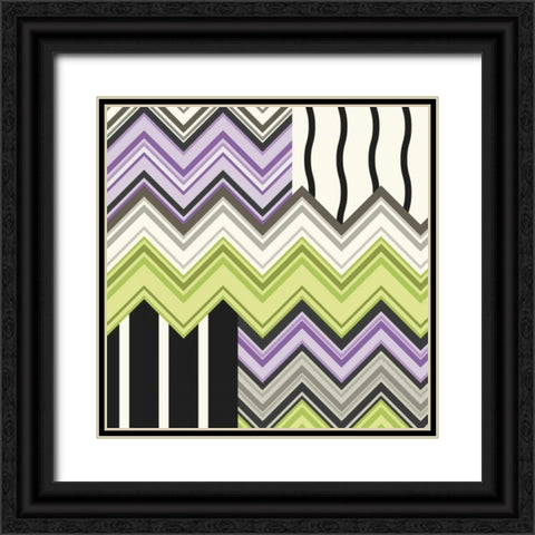 Jazzed 2 Black Ornate Wood Framed Art Print with Double Matting by Kroner, Janelle