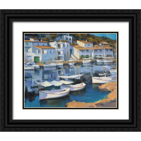 Cala Figuera Black Ornate Wood Framed Art Print with Double Matting by Krioutchkov, Alex Hook