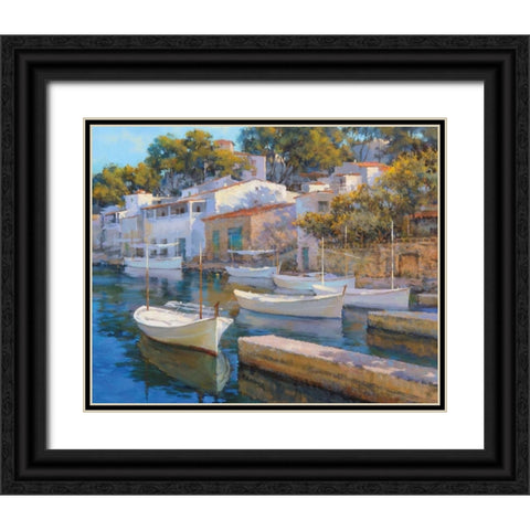 Cala Figuera 24 Black Ornate Wood Framed Art Print with Double Matting by Krioutchkov, Alex Hook