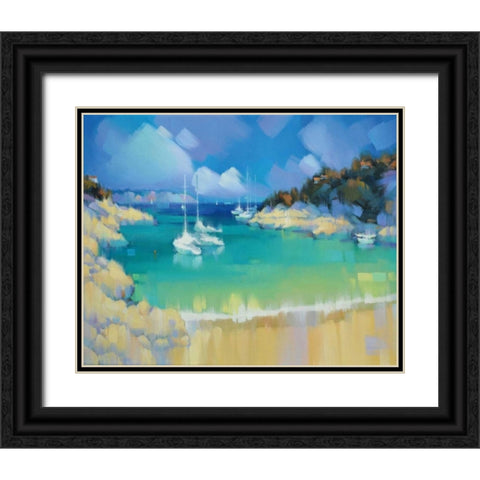 Cala Llombards IV Black Ornate Wood Framed Art Print with Double Matting by Krioutchkov, Alex Hook
