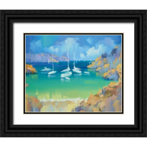 Cala Llombards VI Black Ornate Wood Framed Art Print with Double Matting by Krioutchkov, Alex Hook