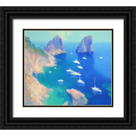 Capri II Black Ornate Wood Framed Art Print with Double Matting by Krioutchkov, Alex Hook