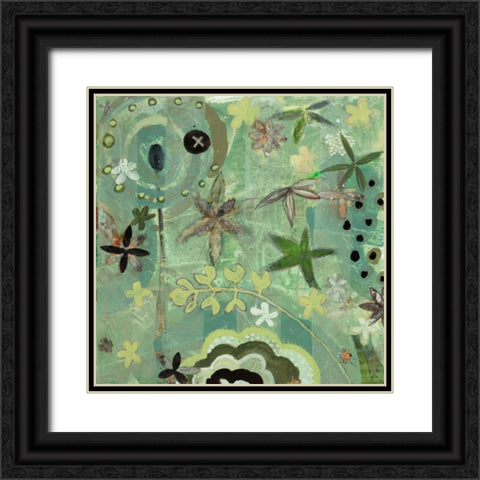 Floral Fantasies 1 Black Ornate Wood Framed Art Print with Double Matting by Koury, Aleah