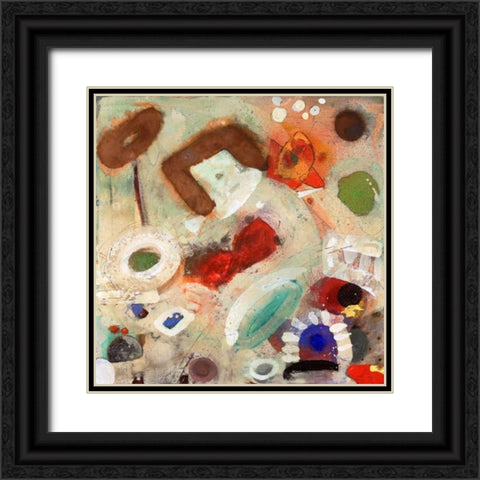 When We Think 1 Black Ornate Wood Framed Art Print with Double Matting by Koury, Aleah