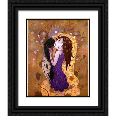 After the Kiss Black Ornate Wood Framed Art Print with Double Matting by Ketner, Jeremiah