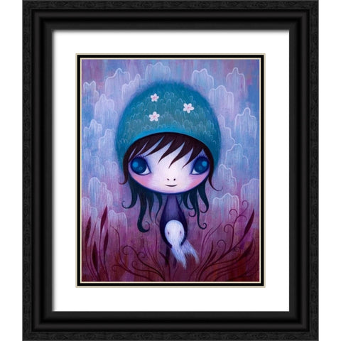Big Furry Fuzzy Thing Black Ornate Wood Framed Art Print with Double Matting by Ketner, Jeremiah