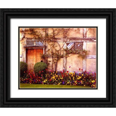ShakespeareÃ¢â‚¬â„¢s House  Black Ornate Wood Framed Art Print with Double Matting by Klug, Alan