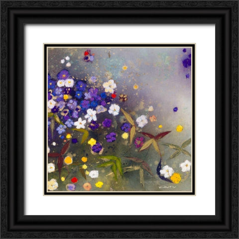 Gardens in the Mist IX Black Ornate Wood Framed Art Print with Double Matting by Koury, Aleah